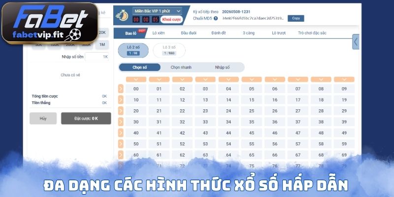 Đa dạng các hình thức xổ số hấp dẫn