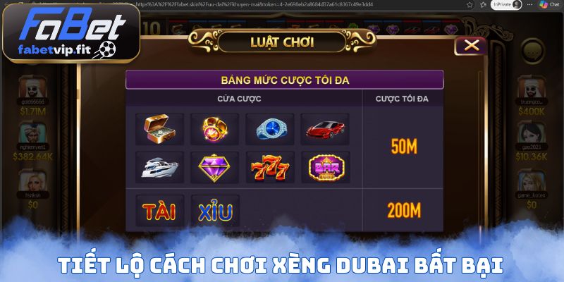 Tiết lộ cách chơi Xèng Dubai bất bại